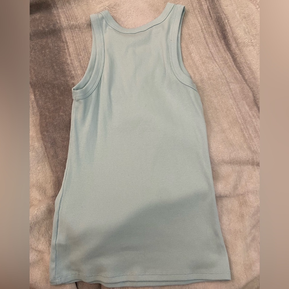 Baby blue tank top from Target, size M